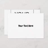 Aangepaste tekst RSVP kaartje (Voorkant / Achterkant)