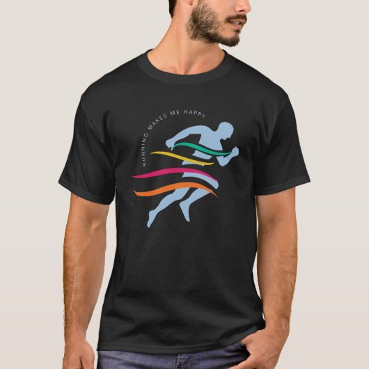 Aangepaste tekst runner/atleet t-shirt (Voorkant)