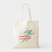 Aangepaste tekst runner/atleet tote bag (Voorkant)