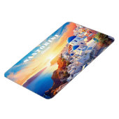 Aangepaste tekst Santorini Griekenland Sunset Magneet (Linkerzijde)