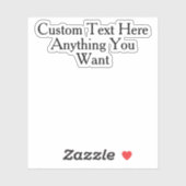 Aangepaste tekst Sarcasme Humor Quote Grappig Geze Sticker (Vel)