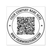 Aangepaste tekst scan QR-code rond zelfinkkend ste Zelfinktende Stempel (Design)