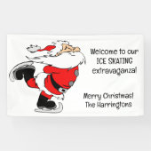 Aangepaste tekst schaatsen Santa Spandoek (Horizontaal)