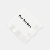 Aangepaste tekst servet (Hoek)