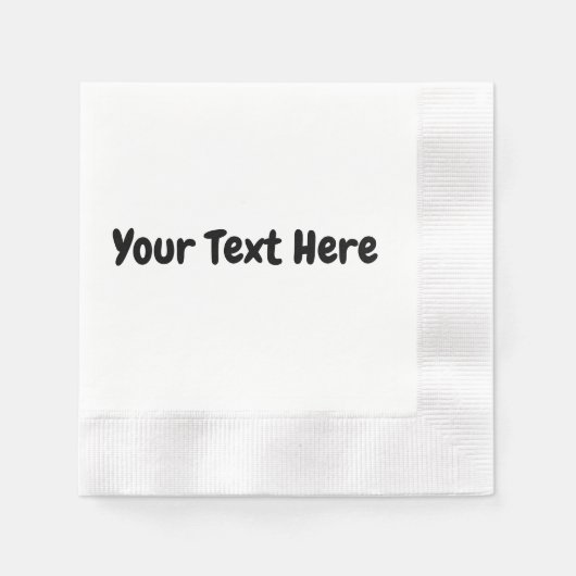 Aangepaste tekst servet (Voorkant)