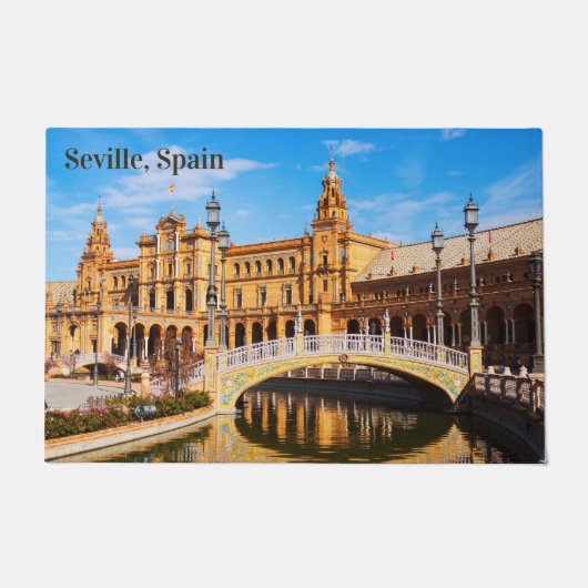 Aangepaste tekst Sevilla Spanje deurmat (Voorkant)