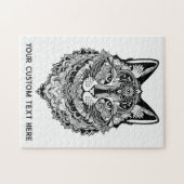 Aangepaste tekst Sierkat Legpuzzel (Horizontaal)