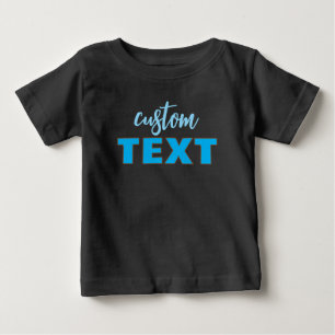 Aangepaste Tekst Sjabloon Zwart & Blauw