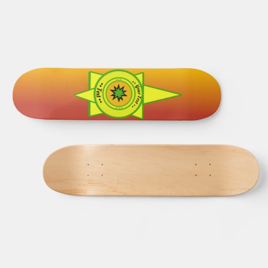 Aangepaste tekst. skateboard (Horizontaal)