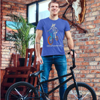 Aangepaste tekst skeleton op een BMX-fiets grafisc
