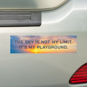 Aangepaste tekst Sky Quote Bumpersticker (Op auto)
