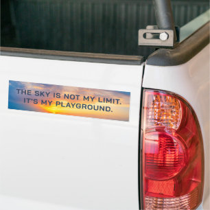 Aangepaste tekst Sky Quote Bumpersticker