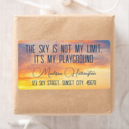 Aangepaste tekst Sky Quote Etiket (Insitu)