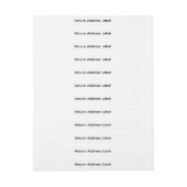 Aangepaste tekst | Slanke wrap-around retouradresl (Vel)