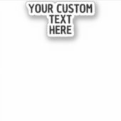 Aangepaste tekst Stickers Bouw je eigen Stickers (Voorkant)