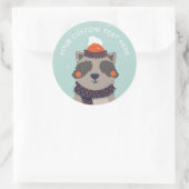 Aangepaste tekst stickers wintervakantie (Tas)