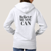 Aangepaste tekst Stijlvol Modern Minimal Vrouwen W Hoodie (Achterkant)