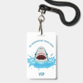 Aangepaste tekst Strandfeest badges (Voorzijde met lanyard)