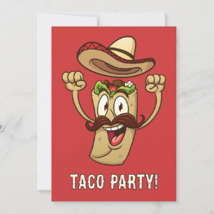 Aangepaste tekst Taco Feestje Kaart
