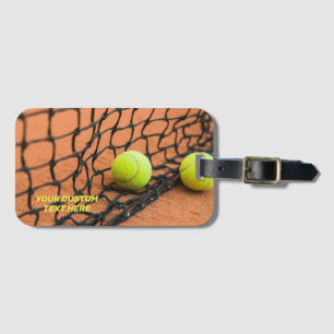 Aangepaste tekst Tennis Bagagelabel