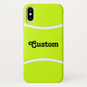 Aangepaste tekst Tennis Ball-telefoondraagtas iPhone X Hoesje
