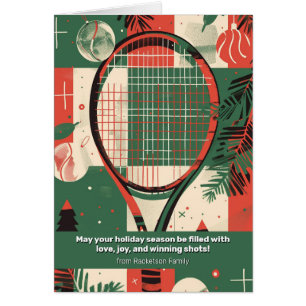 🎾🎄Aangepaste tekst, Tennis Holiday Tennis Cheer