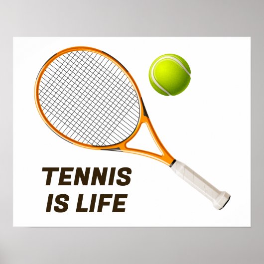 Aangepaste tekst Tennis Poster (Voorkant)