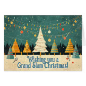 🎾🎄Aangepaste tekst, Tennis Tree Tinsel (Voorkant Horizontaal)