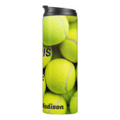 Aangepaste tekst Tennisballen Thermosbeker (Geroteerd rechts)