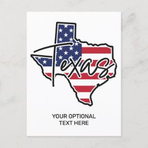 Aangepaste tekst Texas Briefkaart