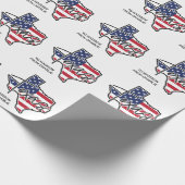 Aangepaste tekst Texas Cadeaupapier (Hoek)