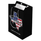 Aangepaste tekst Texas Medium Cadeauzakje (Voorkant Gekanteld)