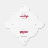 Aangepaste tekst Thailand Bedankdoosjes (Uitgevouwen)