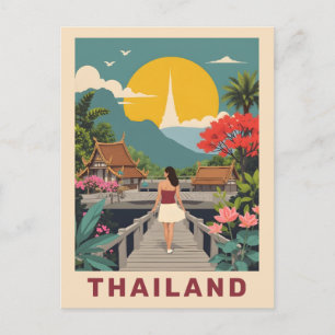 Aangepaste tekst Thailand Briefkaart