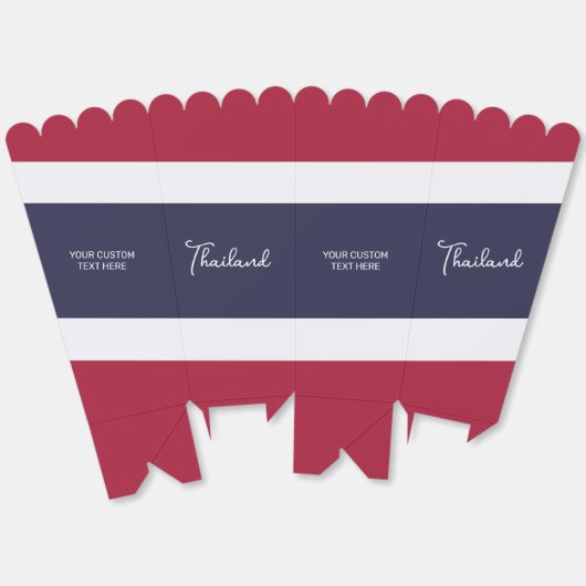 Aangepaste tekst Thailand Kleuren Bedankdoosjes (Ongevouwen)