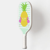 Aangepaste tekst Tropische flamingos Pickleball Paddle (Links)