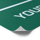 Aangepaste tekst Tropische palmboom Poster (Hoek)