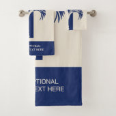 Aangepaste tekst Tropische vakantie Bad Handdoek (Insitu)