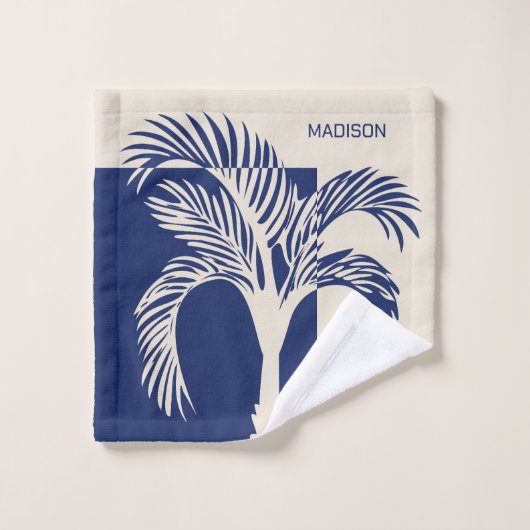 Aangepaste tekst Tropische vakantie Bad Handdoek (Wasdoekje)