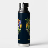 Aangepaste tekst Tropische zomer Waterfles (Rechts)