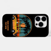 Aangepaste tekst Tropische zonsondergang Case-Mate iPhone Case (Achterkant (horizontaal))