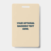 Aangepaste tekst UFO Alien Badge (Achterkant)