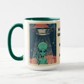 Aangepaste tekst UFO Alien Mok (Links)