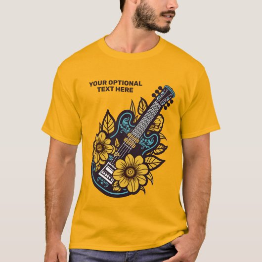 Aangepaste tekst Ukulele T-shirt (Voorkant)