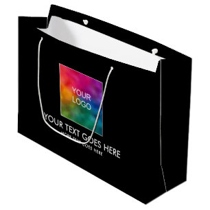 Aangepaste tekst Upload uw bedrijfslogo hier Groot Cadeauzakje
