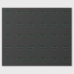 Aangepaste tekst & upload uw foto Gepersonaliseerd Cadeaupapier