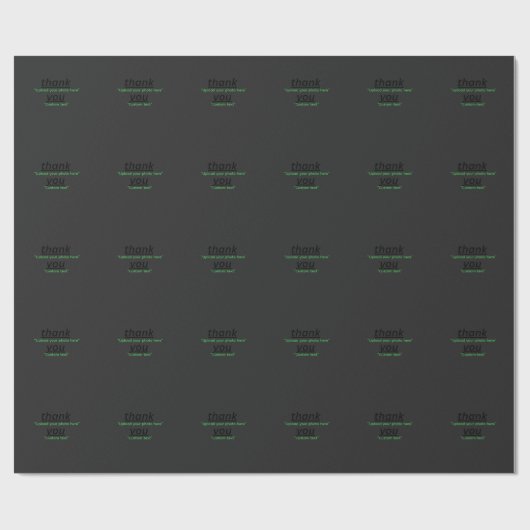 Aangepaste tekst & upload uw foto Gepersonaliseerd Cadeaupapier (Vlak)