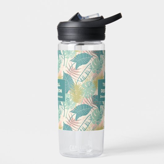Aangepaste tekst van Leafs Pattern Waterfles (Links)