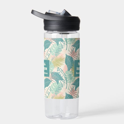 Aangepaste tekst van Leafs Pattern Waterfles (Rechts)