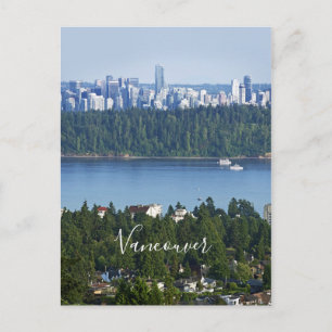Aangepaste tekst Vancouver, Canada briefkaart